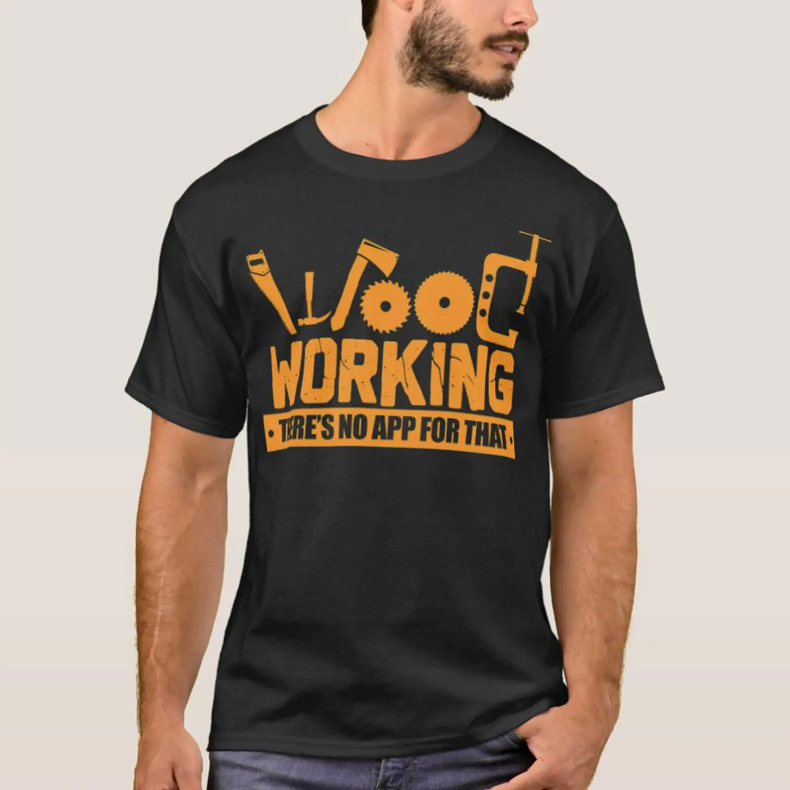 Woodworking Design App - Camiseta vintage lavada e estilosa para