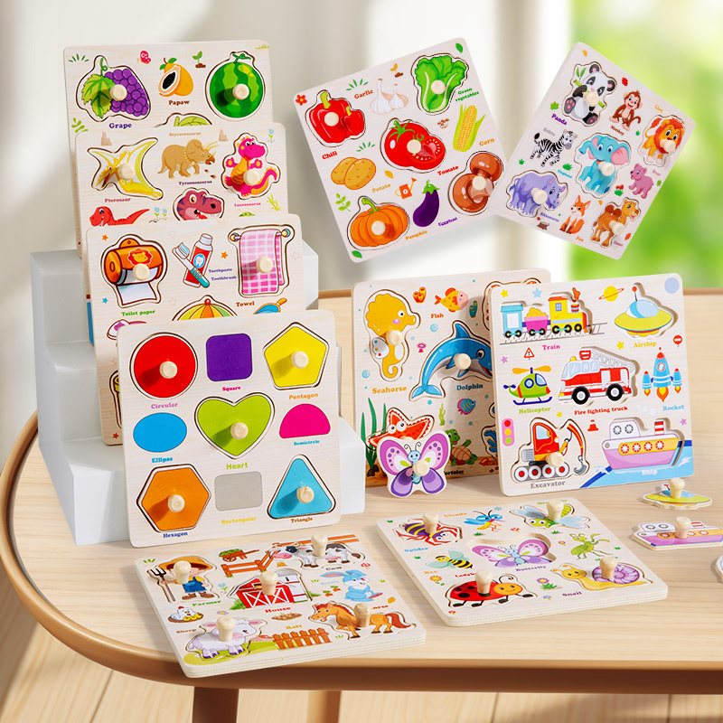 Woodworking Jigsaw - Montessori quebra-cabeças de madeira brinquedos para