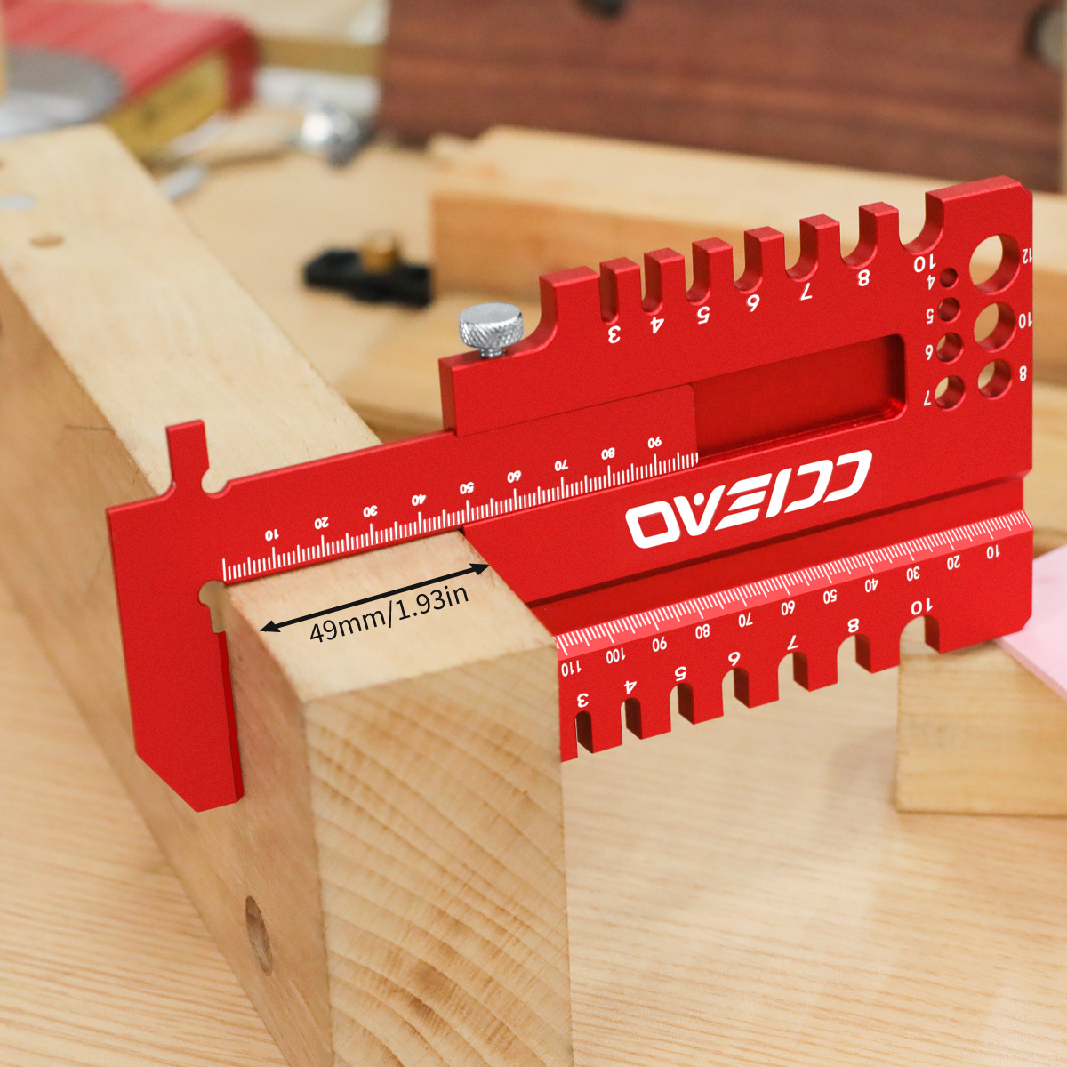 Woodworking Marking Gauge - Régua de Medição Multifuncional para Marcenaria,