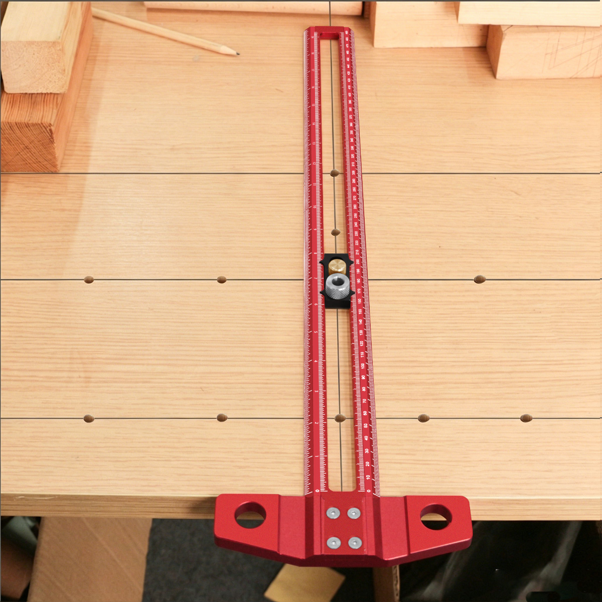 Woodworking Marking Gauge - Régua de Marcação T-Square para Marcenaria,