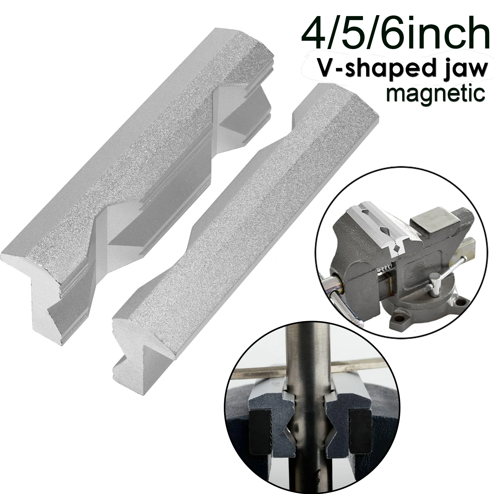 Woodworking Bench Vise - Protetores de Mandíbulas Magnéticas para Torno