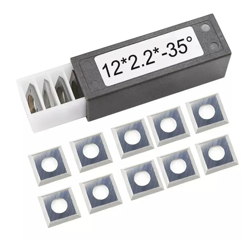 Parting Tool Lathe - 10 peças de lâminas quadradas de