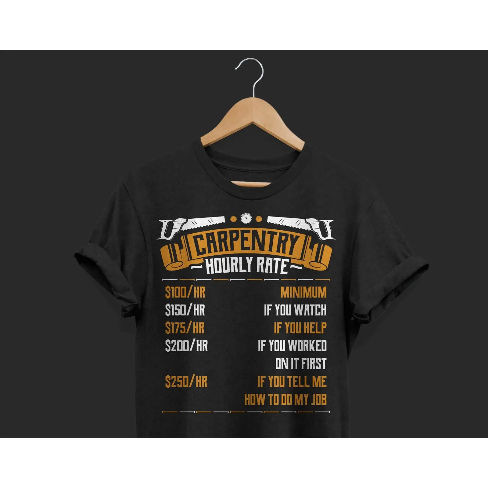 Woodworking Union - Camiseta Engraçada de Carpinteiro com Tarifa