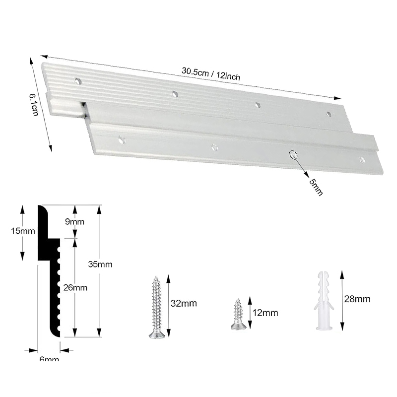 Woodworking Z Clips - 1 Par de Suportes de Parede