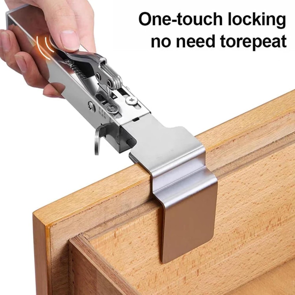 Woodworking Z Clips - Braçadeiras de instalação frontal de gaveta