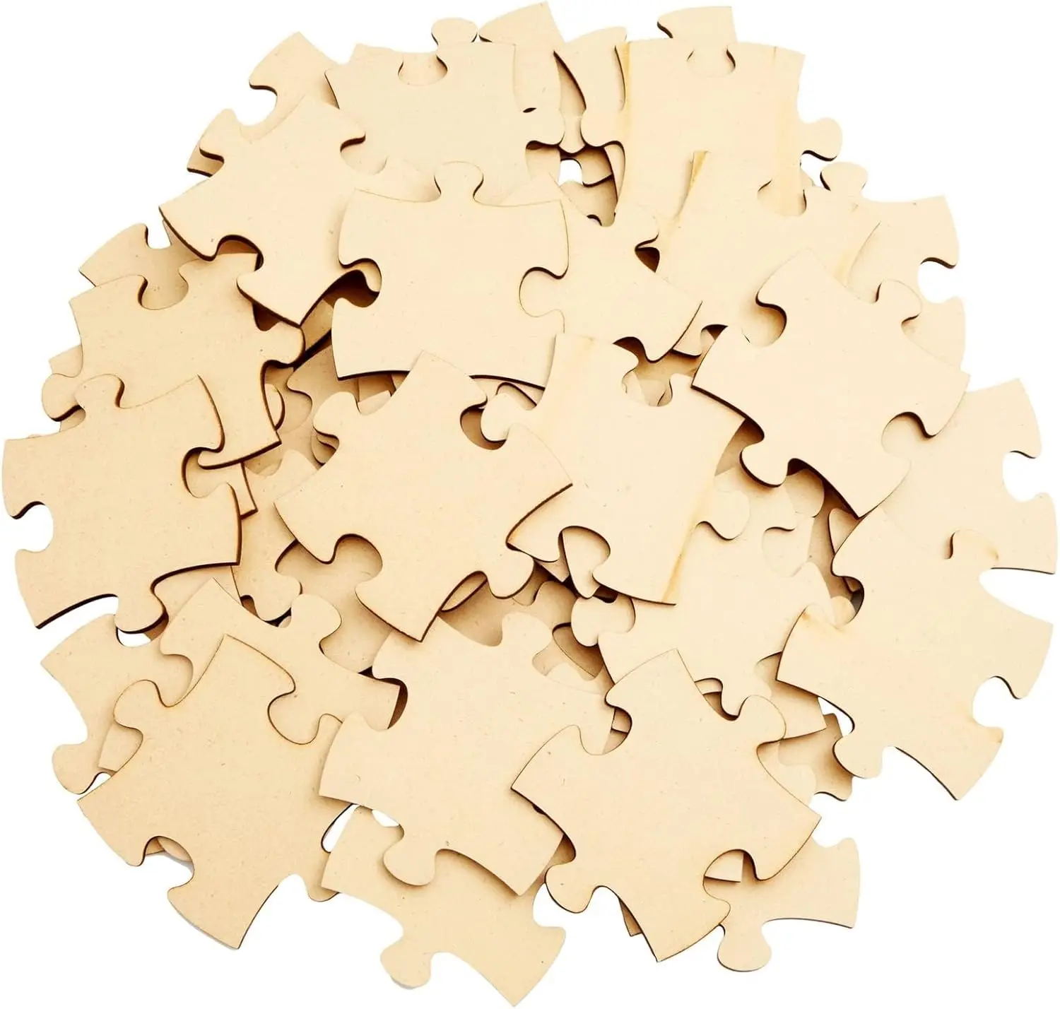 Woodworking Jigsaw - Peças de quebra-cabeça em MDF marrom