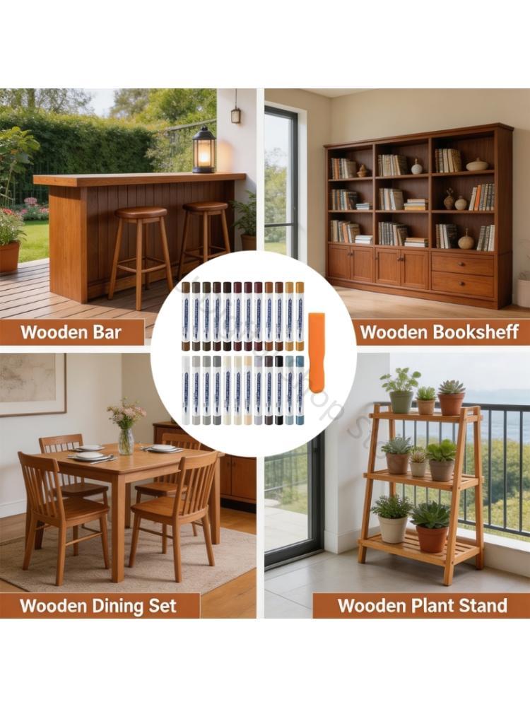 Cabinet Scraper Set - Conjunto bastões cera marcador retoque 96BA,