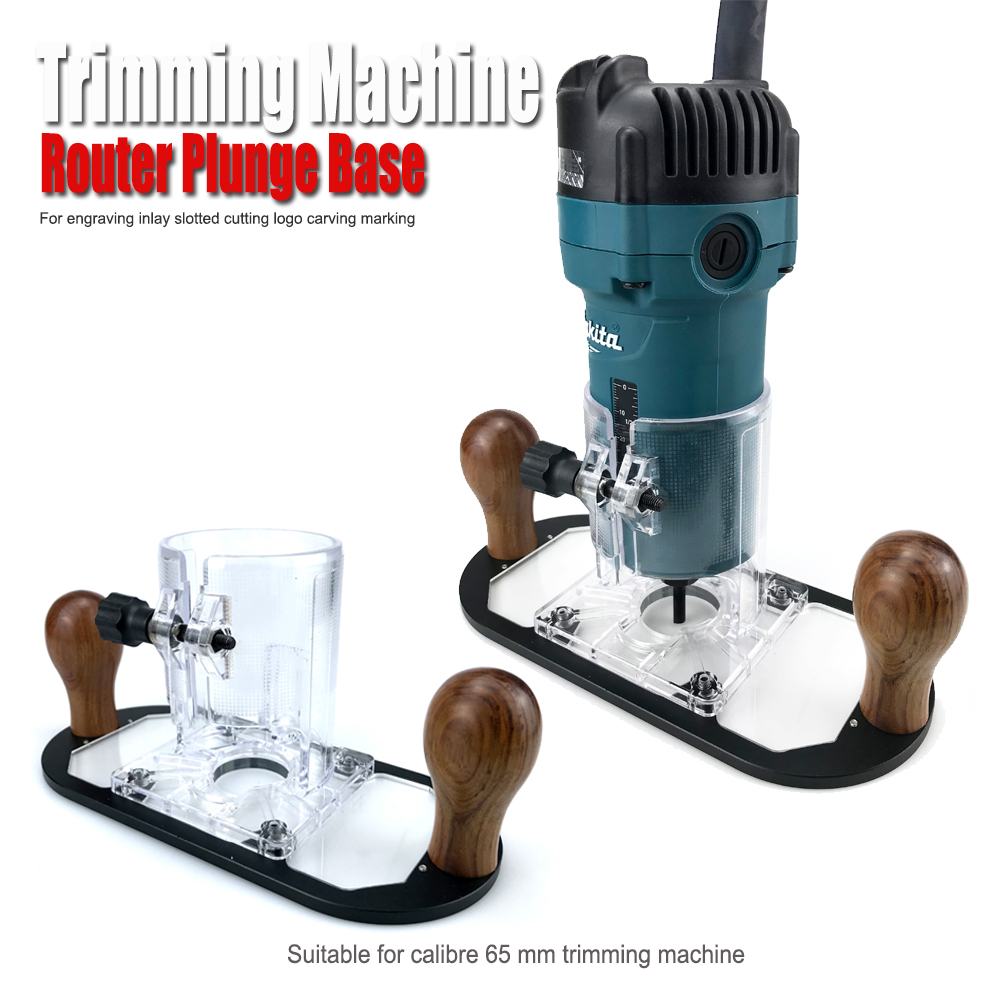 Woodworking Edge Trimmer - Base de roteador de madeira para