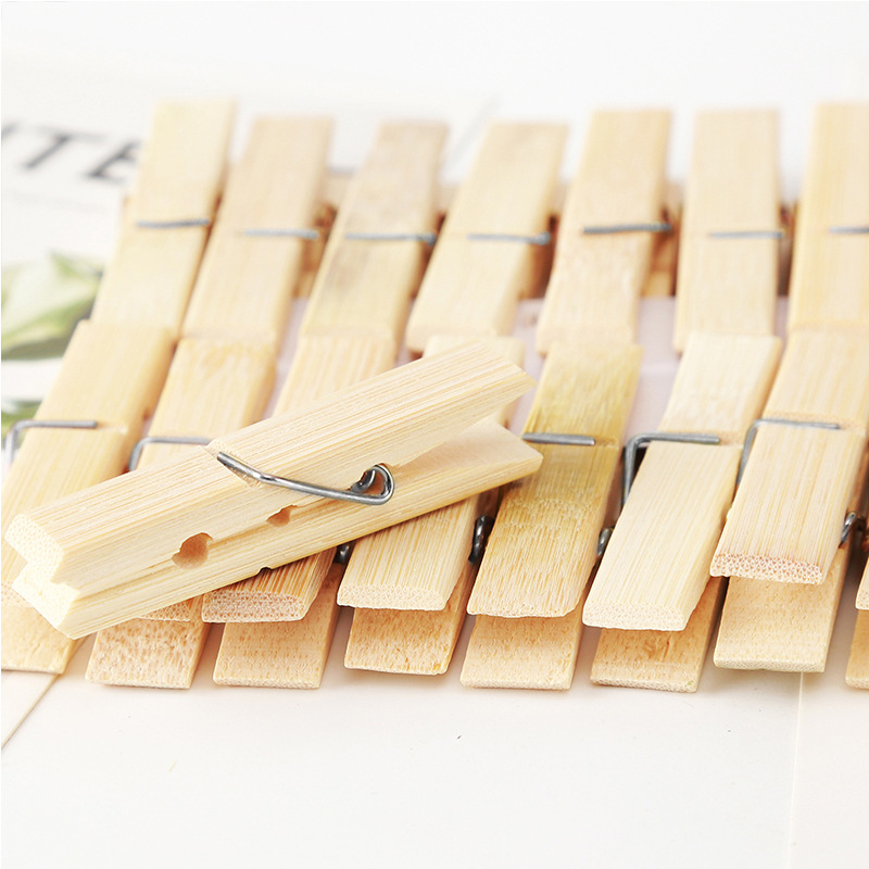 20 pçs roupas de bambu natural - Woodworking Z Clips avaliação e preço