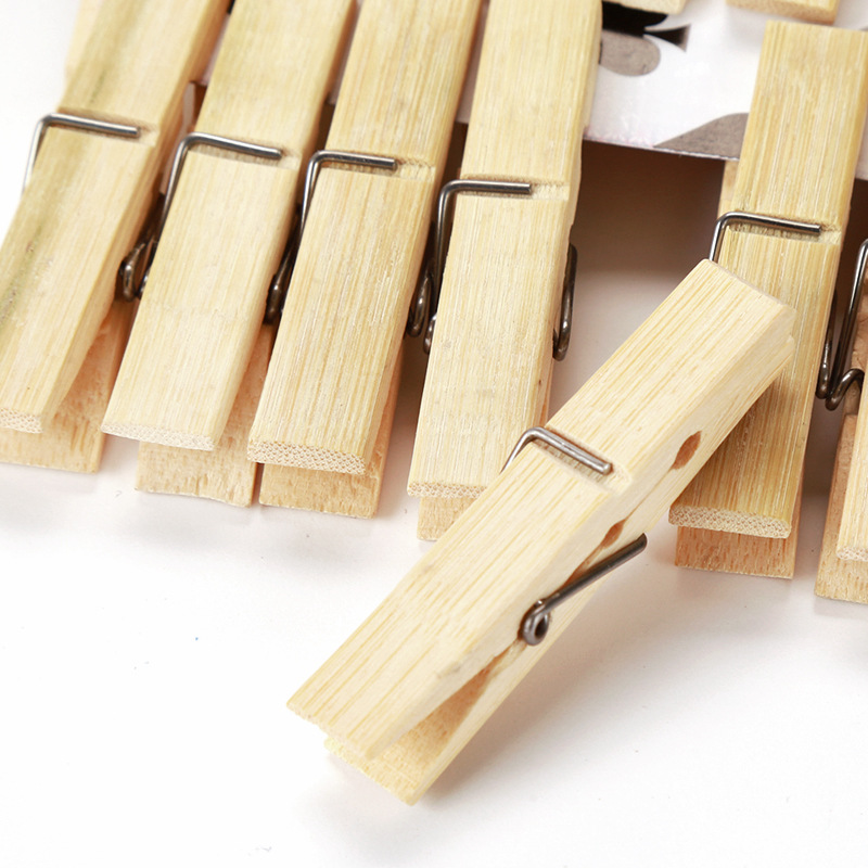 20 pçs roupas de bambu natural - Woodworking Z Clips avaliação e preço