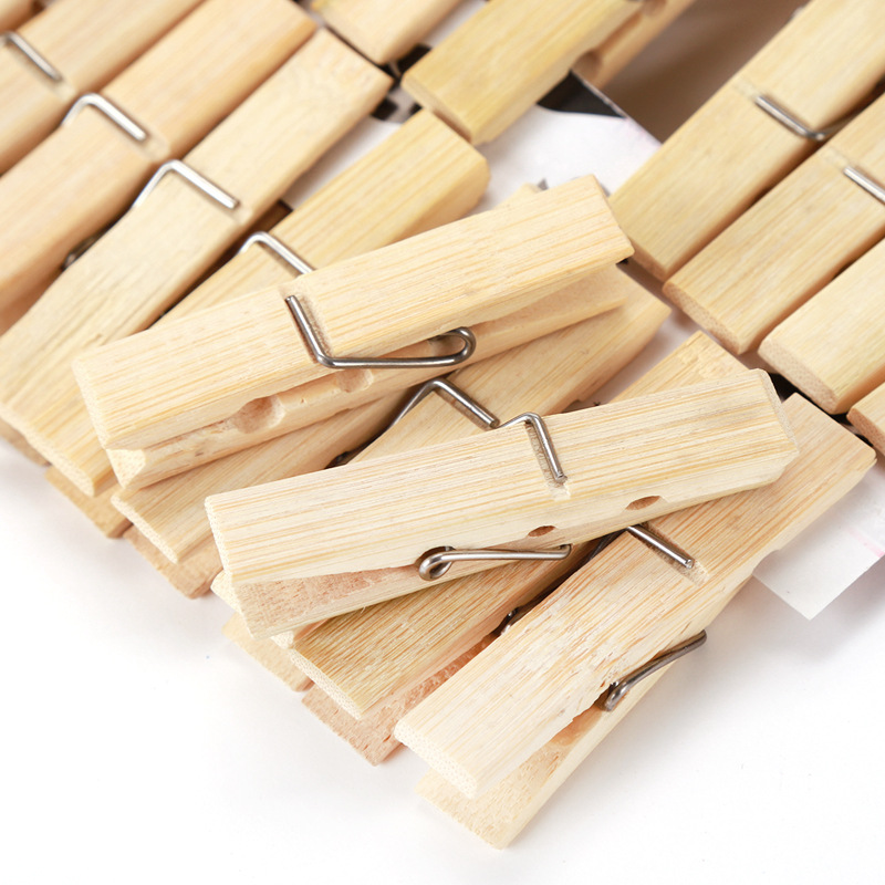 20 pçs roupas de bambu natural - Woodworking Z Clips avaliação e preço