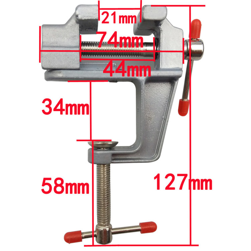 Mini braçadeira de mesa de alu - Woodworking Bench Vise avaliação e preço