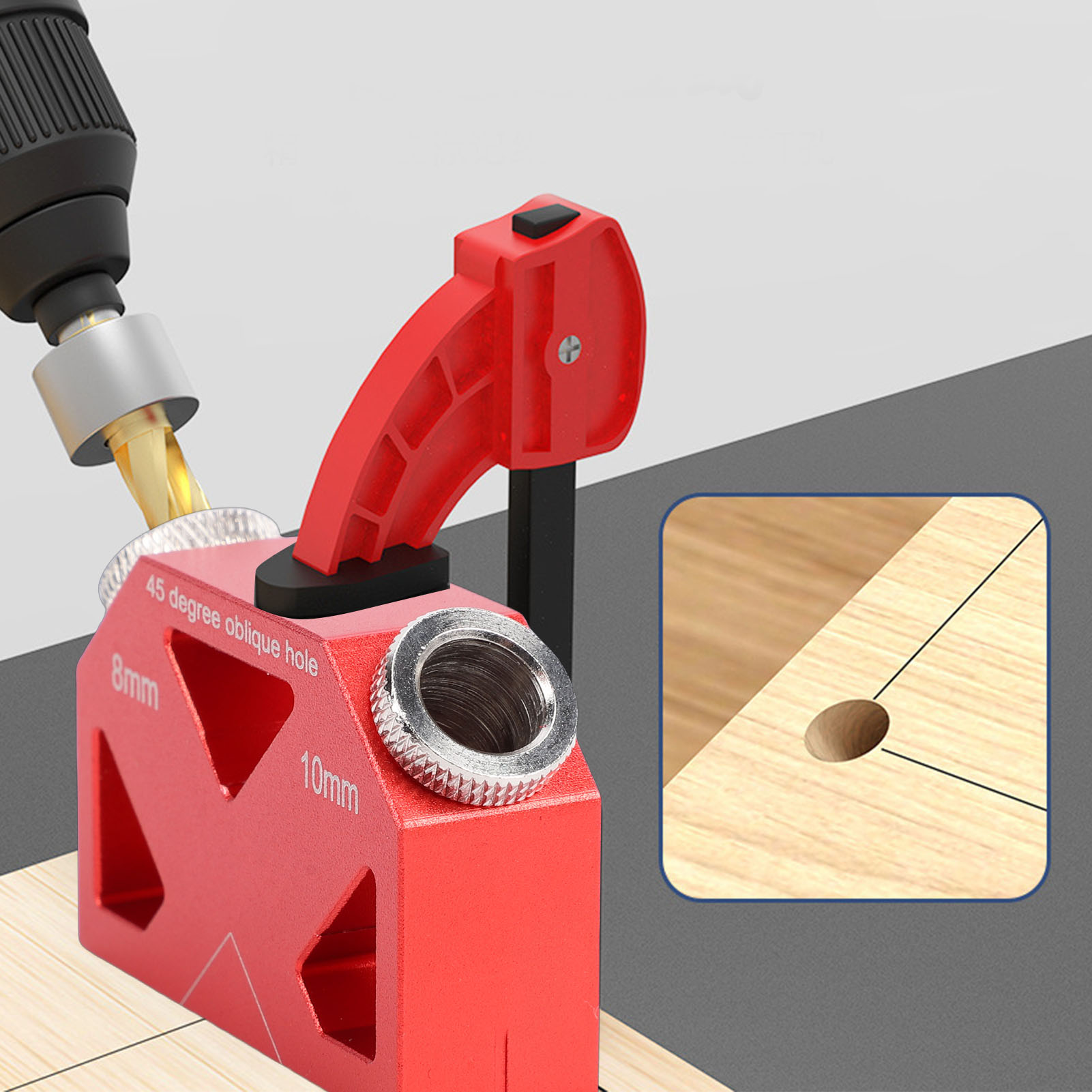 45 °   Localizador de Furos pa - Woodworking Hacks avaliação e preço