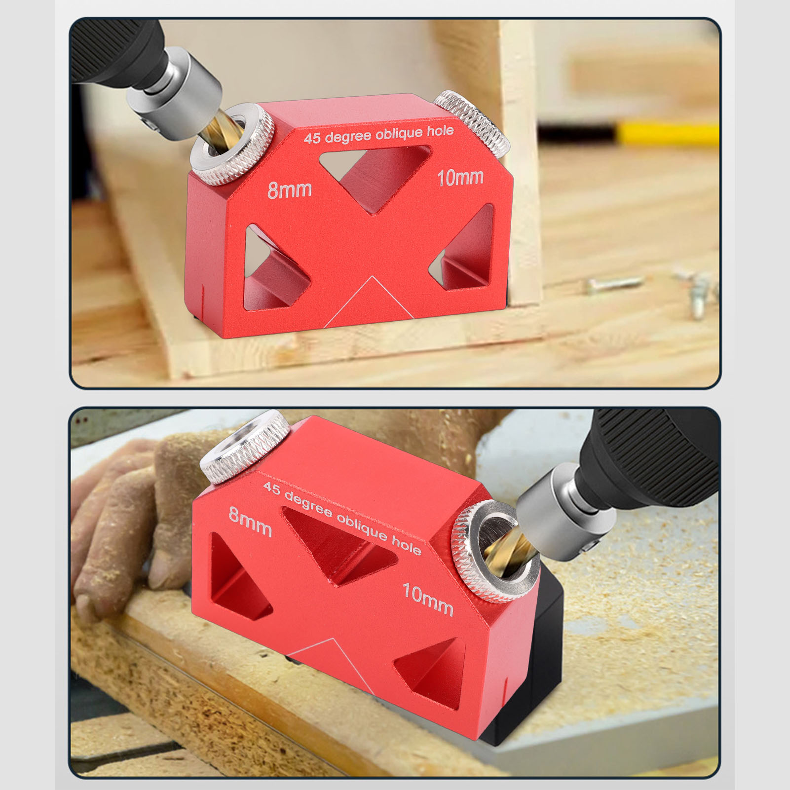 45 °   Localizador de Furos pa - Woodworking Hacks avaliação e preço