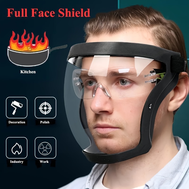 Máscara de proteção transparen - Woodworking Face Shield avaliação e preço