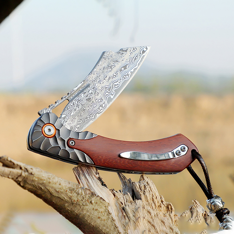Faca de Bolso de Aço Damasco d - Woodworking Z Clips avaliação e preço